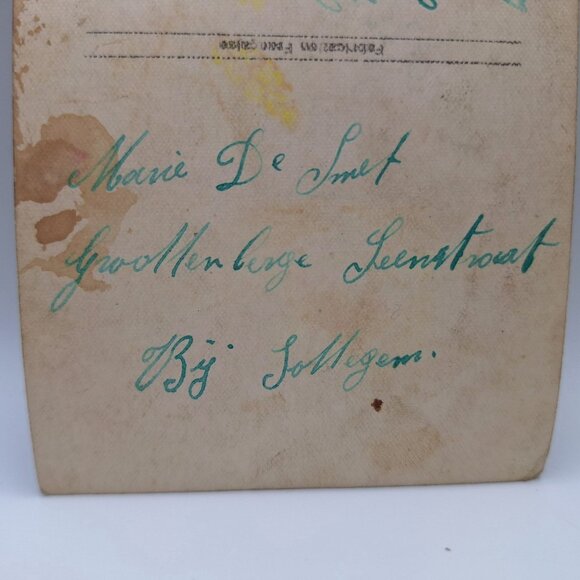 Idylle Sous Bois Antique Postcard Lover Scene French Writing Sentimental Wedding - Picture 3 of 9